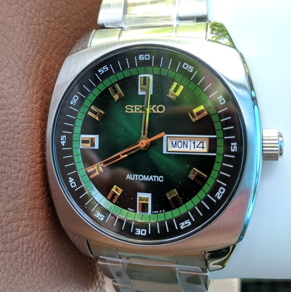 SNKM97 Seiko Recraft Green Cushion Discontinued